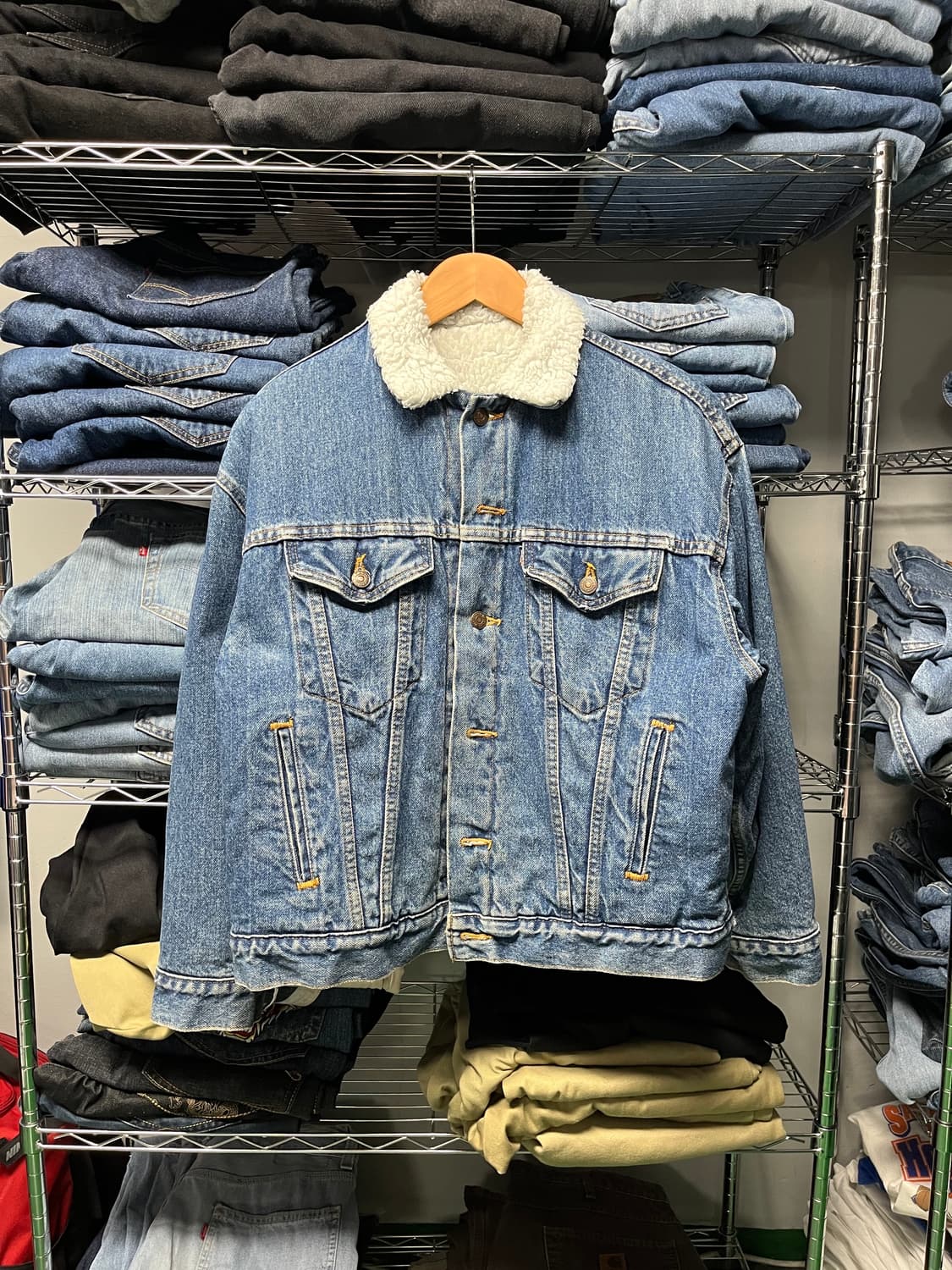 L) USA 90S 리바이스 쉐르파자켓 상품이미지5