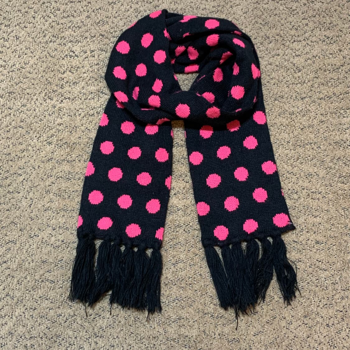 Pink dot knit muffler 상품이미지1
