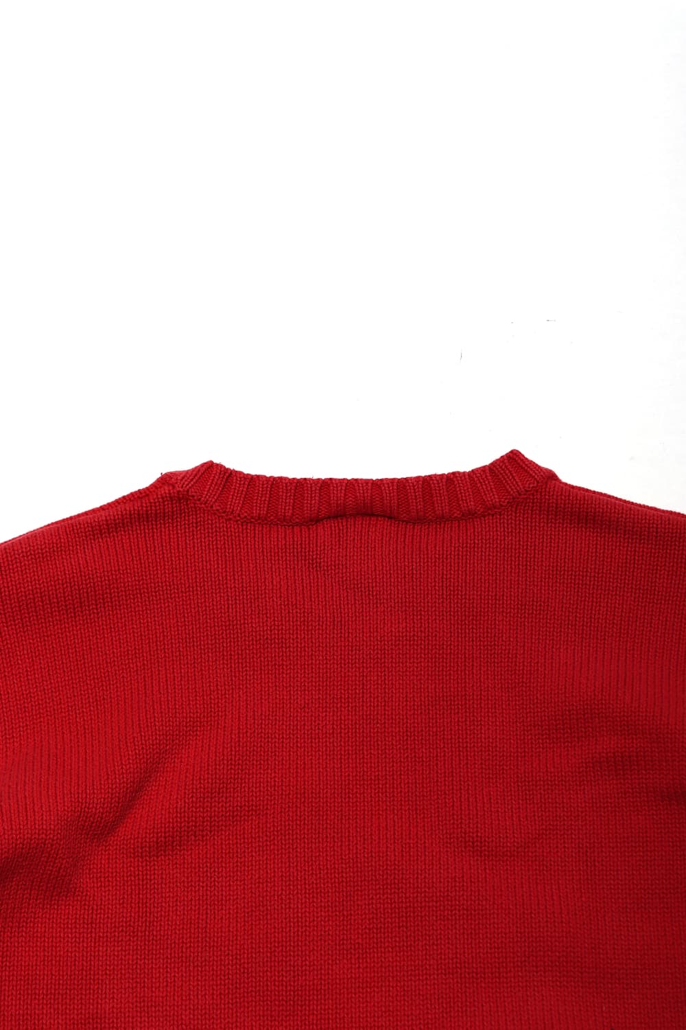POLO JEANS 빅로고 코튼 레드 니트 size XL 상품이미지7