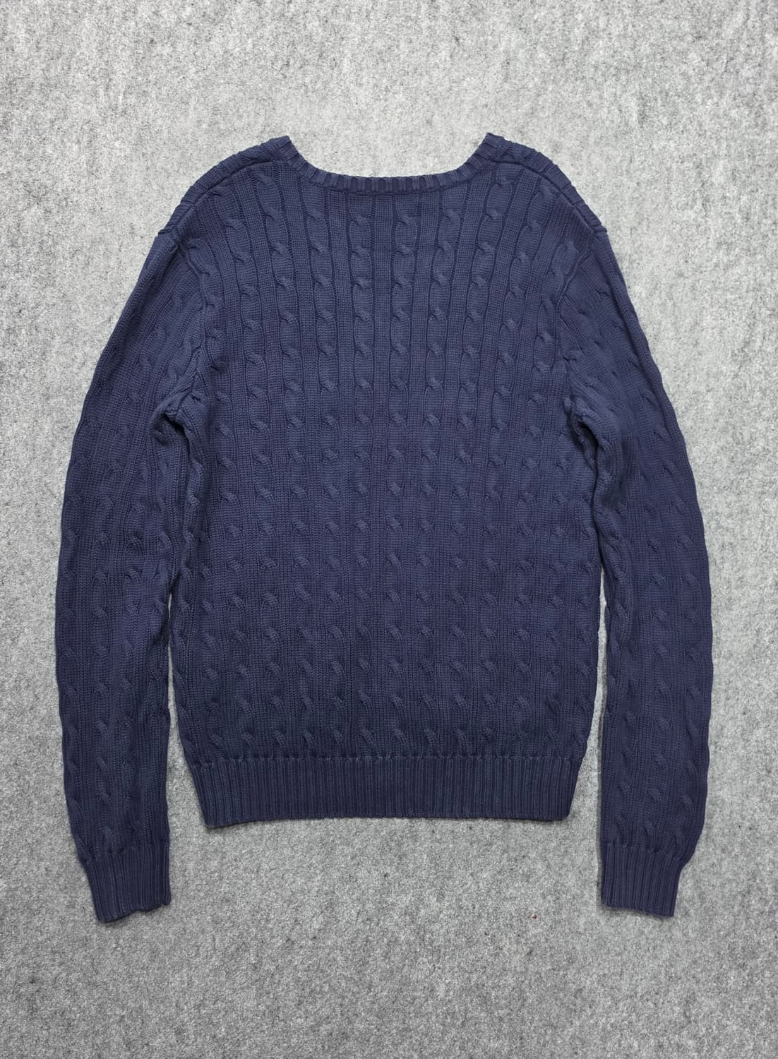 폴로 랄프로렌 스포츠 케이블 꽈배기 브이넥 니트 XL 상품이미지2