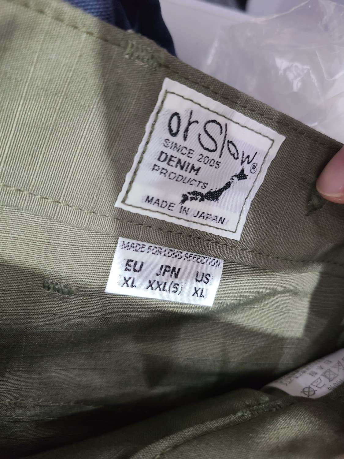 [5] 오어슬로우 퍼티크 레귤러핏 립스탑 새상품 상품이미지5