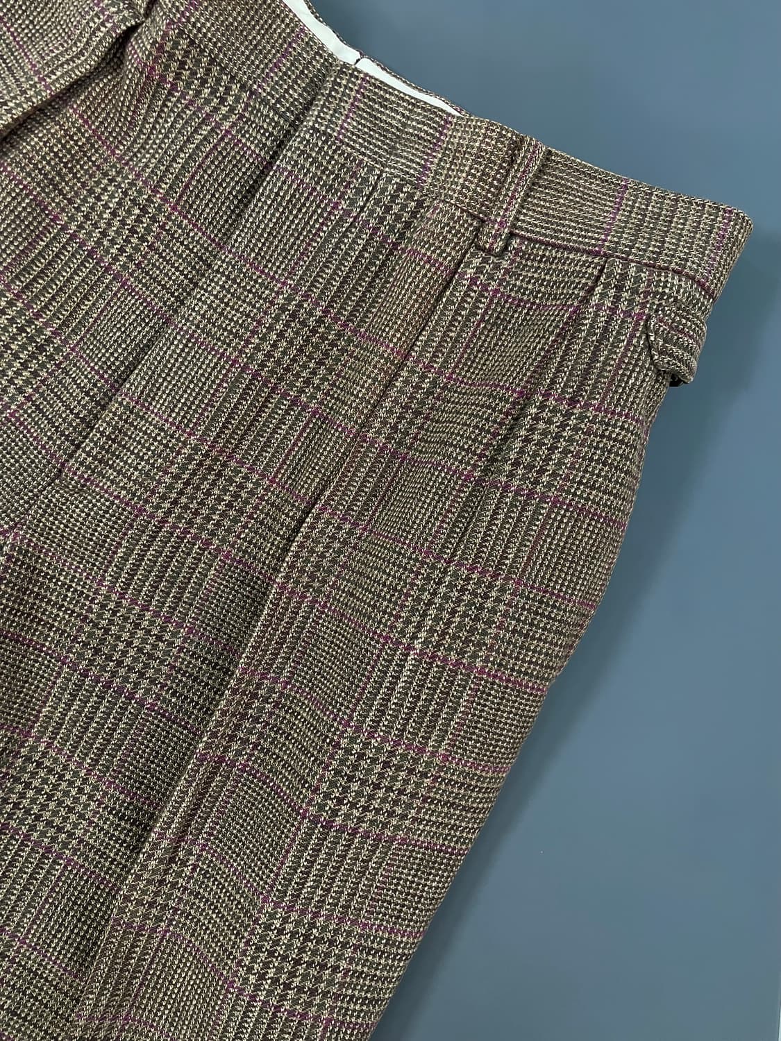 [34] 폴로랄프로렌 체크 울 서스펜서 투턱 슬랙스 팬츠 상품이미지8