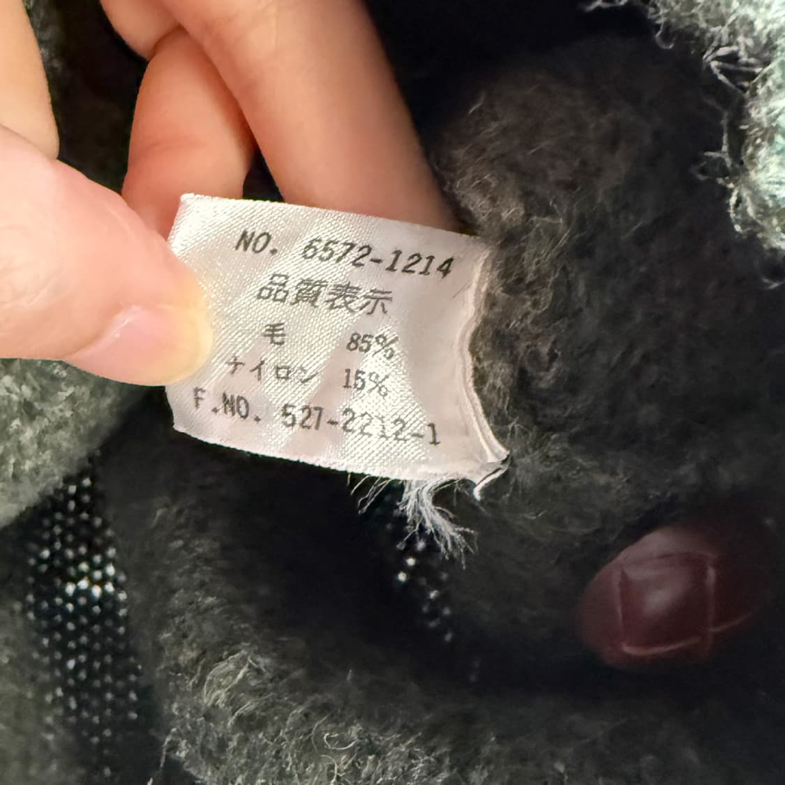 우드 버튼 헨리넥 니트 상품이미지7