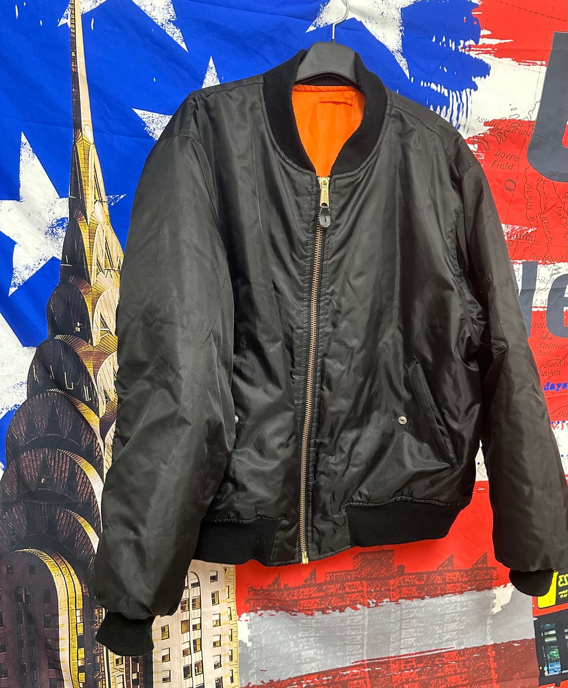 빈티지 오버핏 항공점퍼 패딩 XL105 상품이미지3
