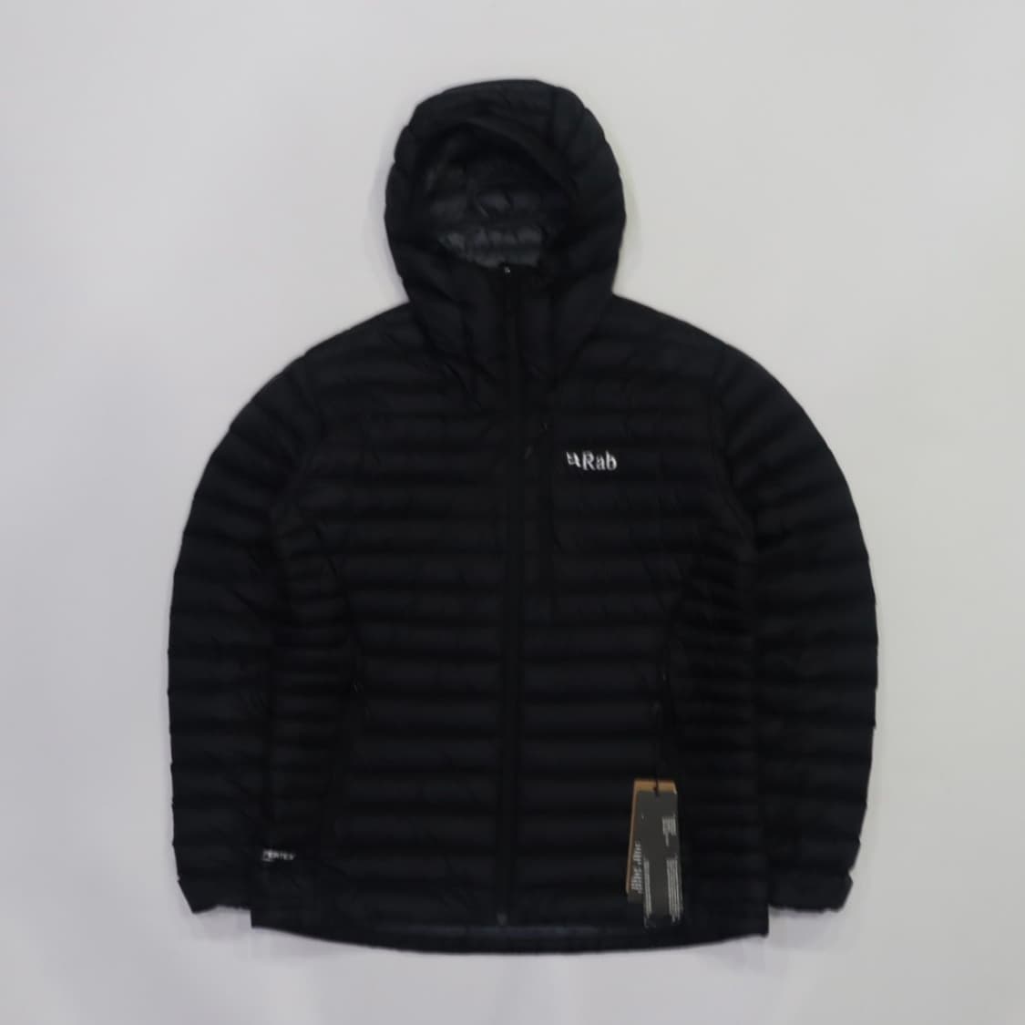 랩 마이크로라이트 알파인 후디 블랙 경량 패딩 상품이미지1