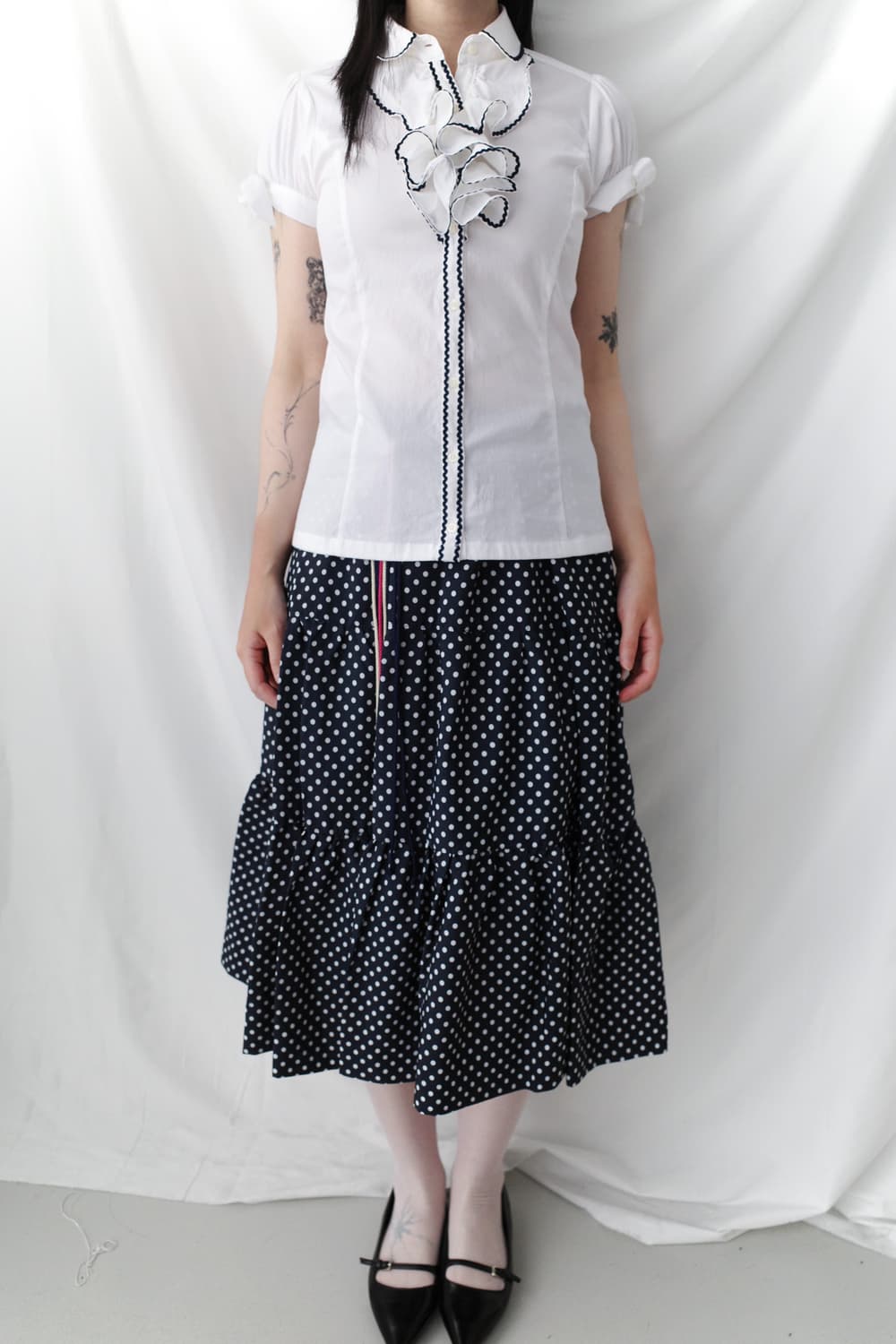 dot cancan skirt 상품이미지3