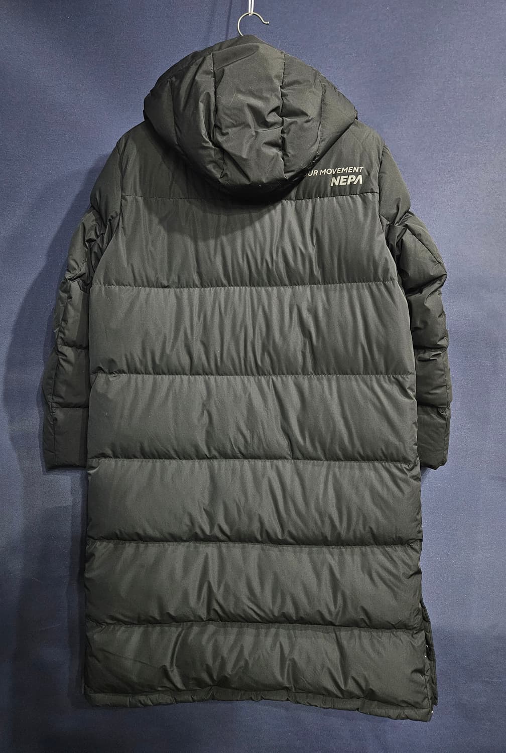 네파 블랙컬러 남성 105 덕다운 롱패딩  상품이미지2