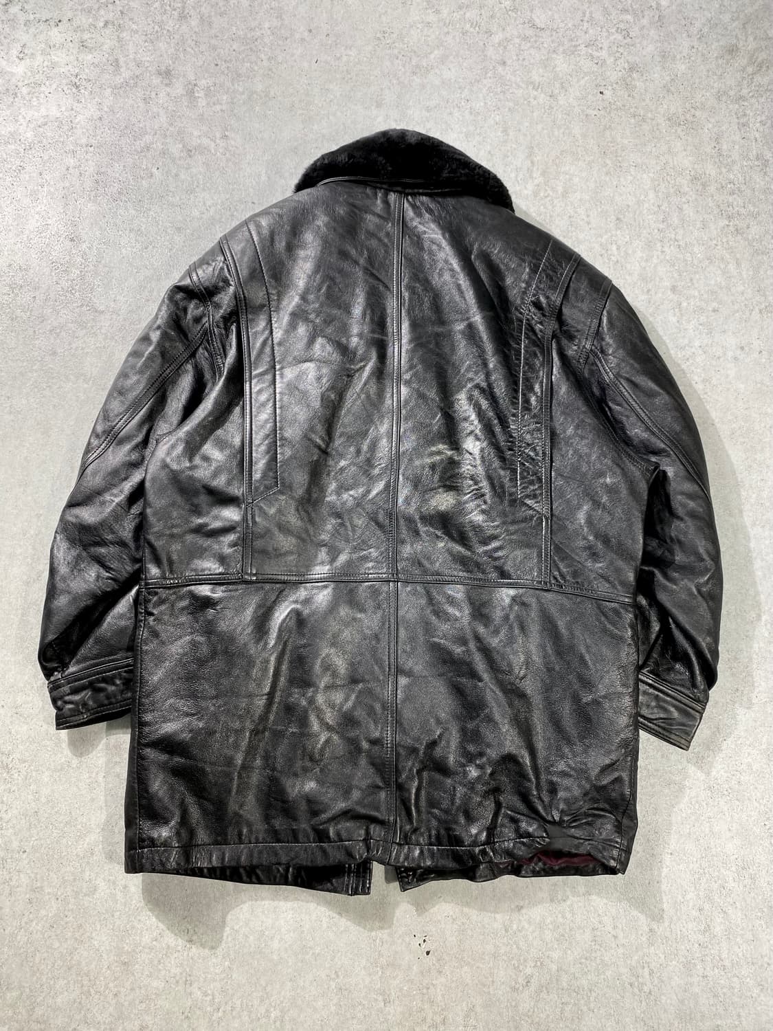 [95] 90s London Fog 런던포그 양가죽 레더 코트 상품이미지9