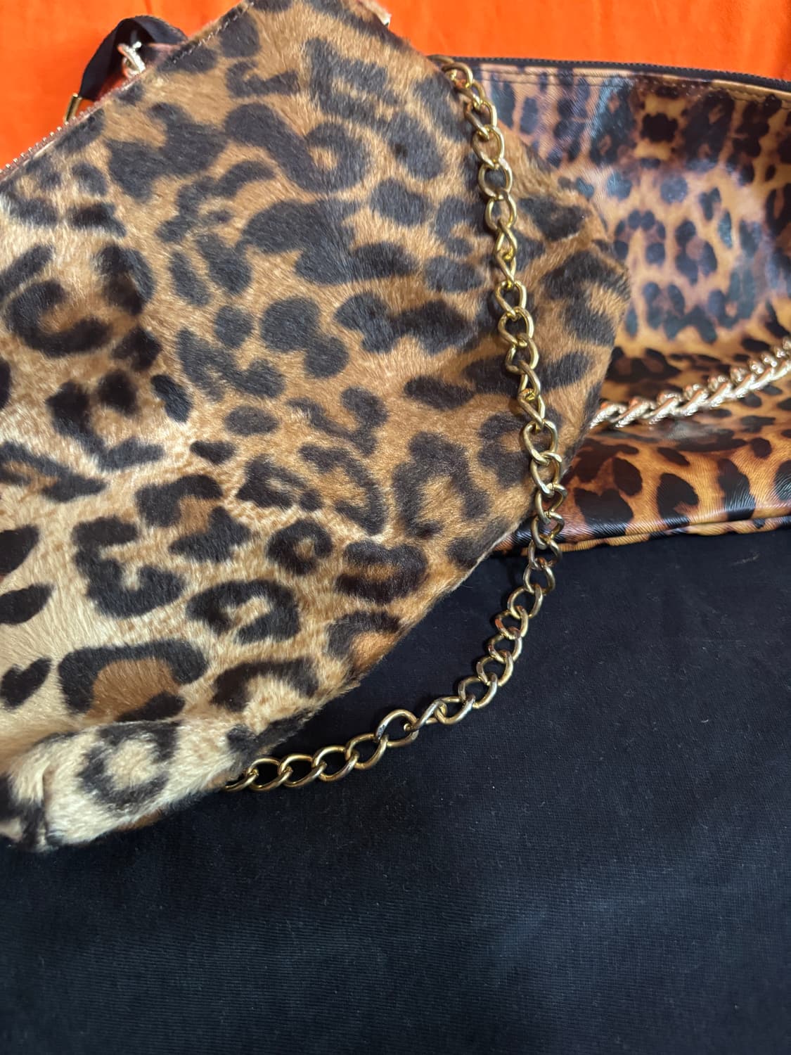 vintage leopard 2 bags metal string 상품이미지9