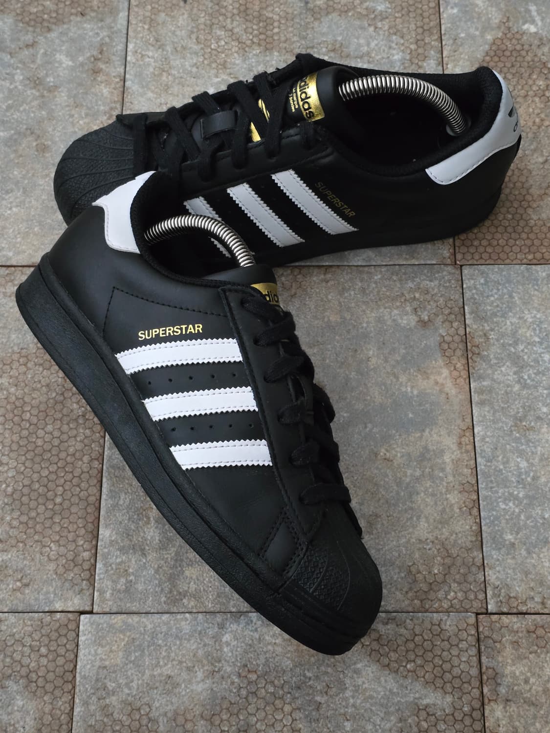 (235)아디다스 슈퍼스타 블랙 화이트 상품이미지6