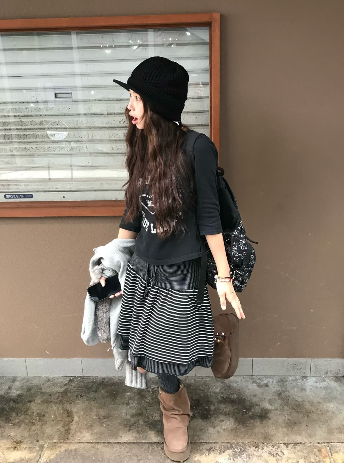 버버리 하트로고 롱슬리브 니혼진 무채색 코디세트 상품이미지3