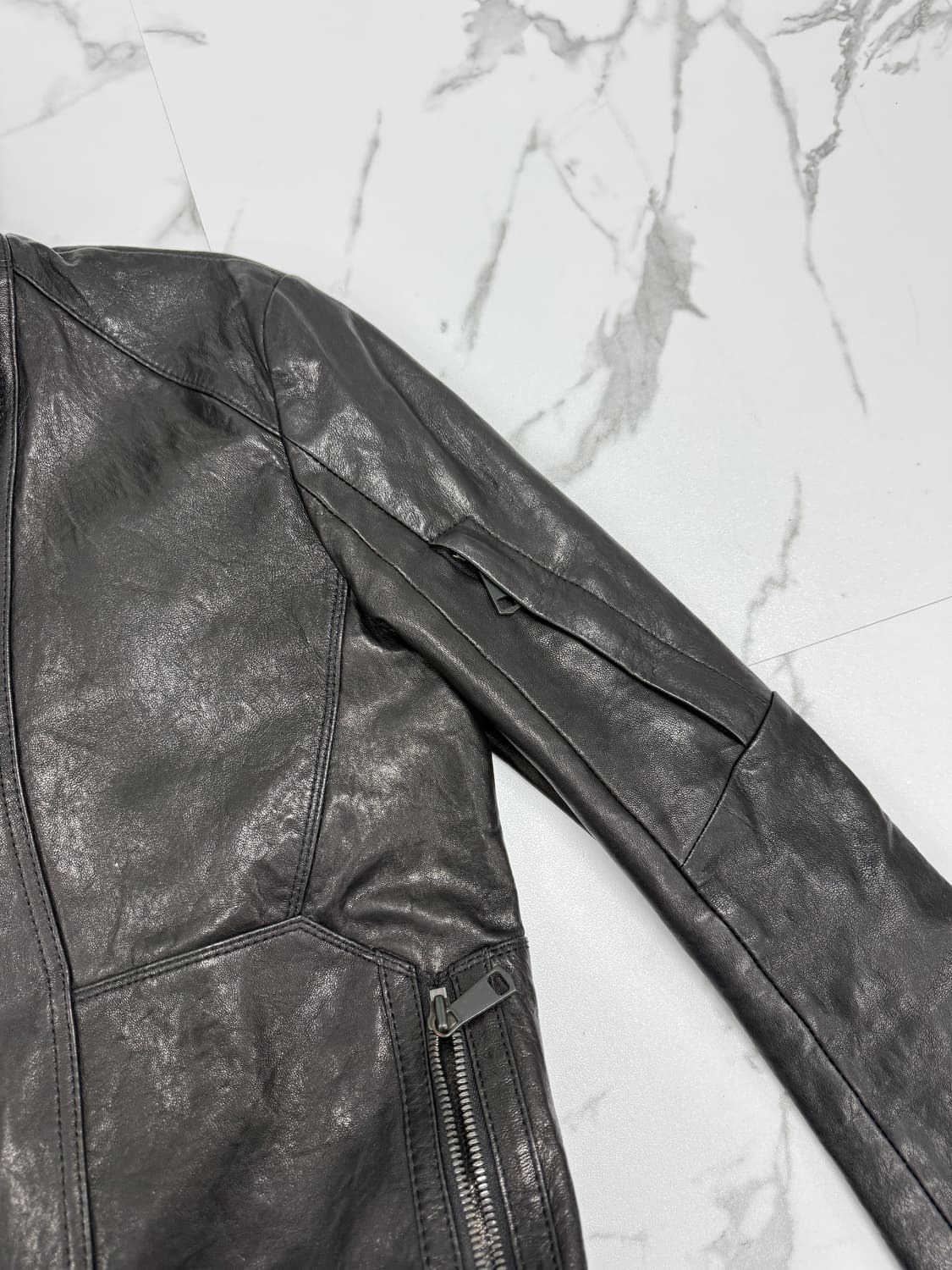 시스템옴므 릭 몰리노 스타일 가죽 자켓 상품이미지3