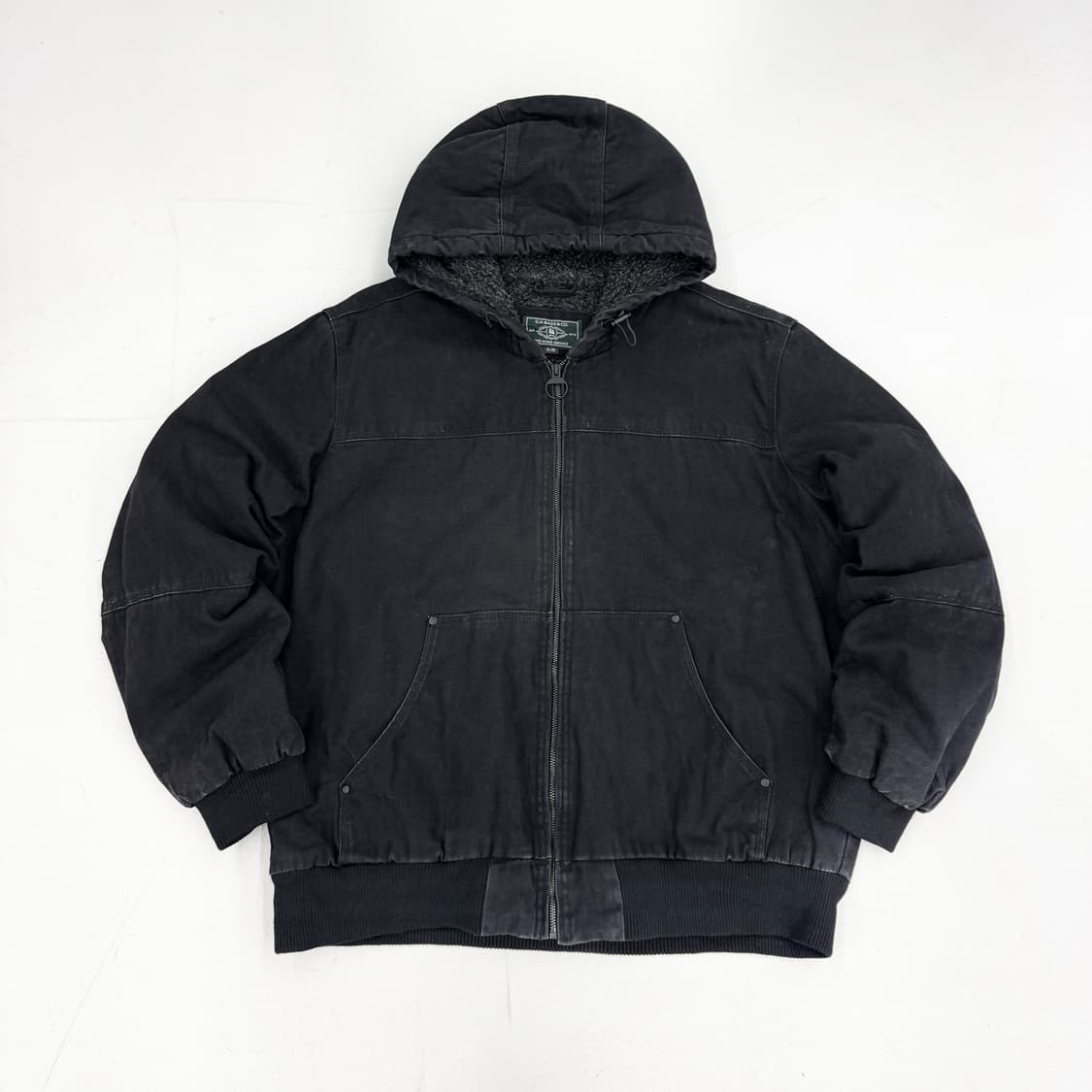 칼하트맛 빈티지 덕액티브 후드 워크자켓 블랙 상품이미지2