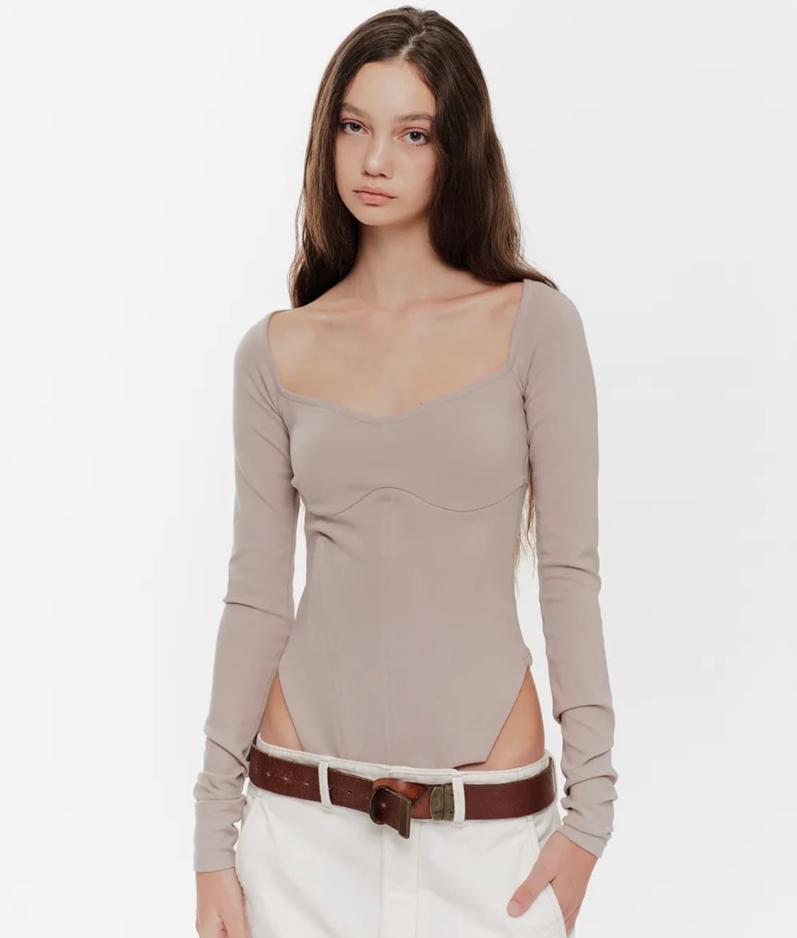 2000아카이브 el corset top mocha 상품이미지1