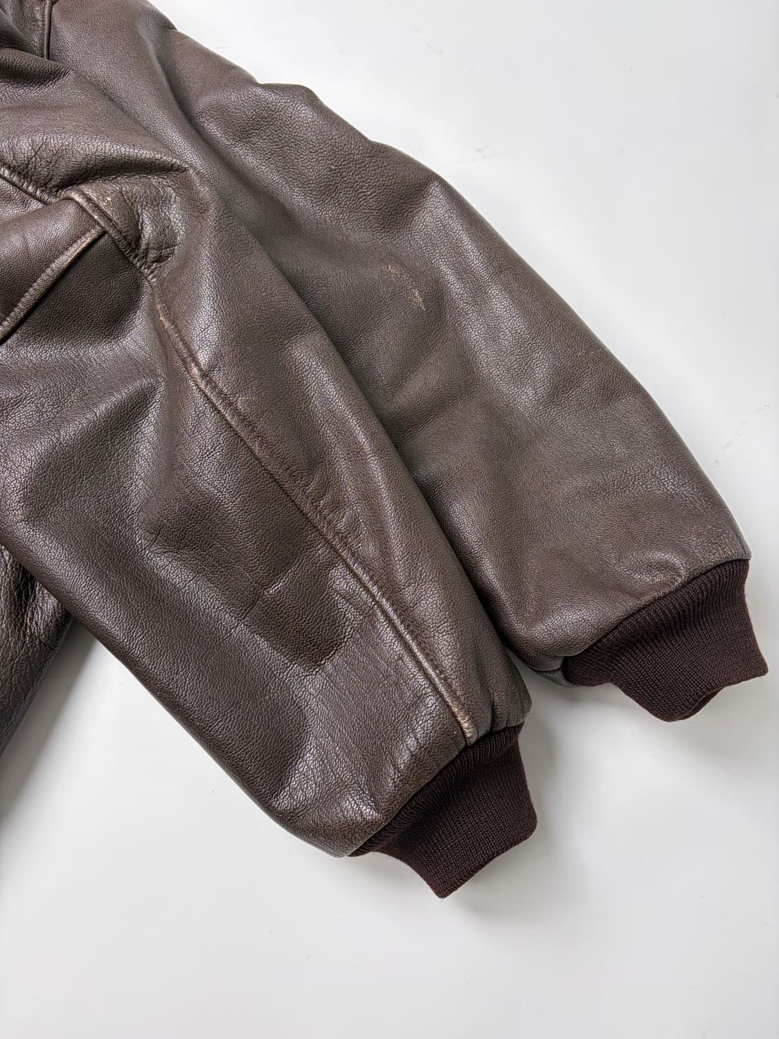 80s L.L.Bean A-2 Flight Leather Jacket  상품이미지8