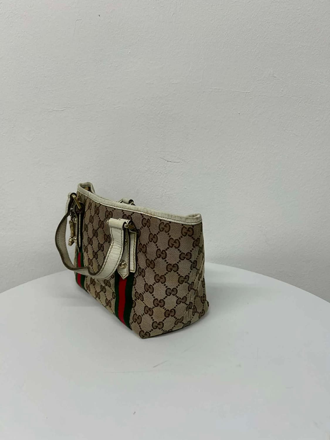 구찌 GG 캔버스 웹스트라이프 미니 토트백 상품이미지3