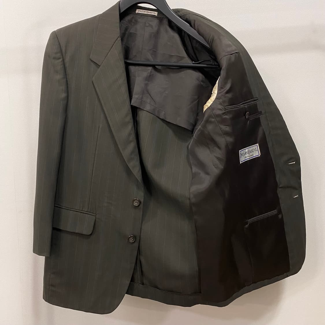 입생로랑 스트라이프 울 싱글 블레이저 상품이미지5