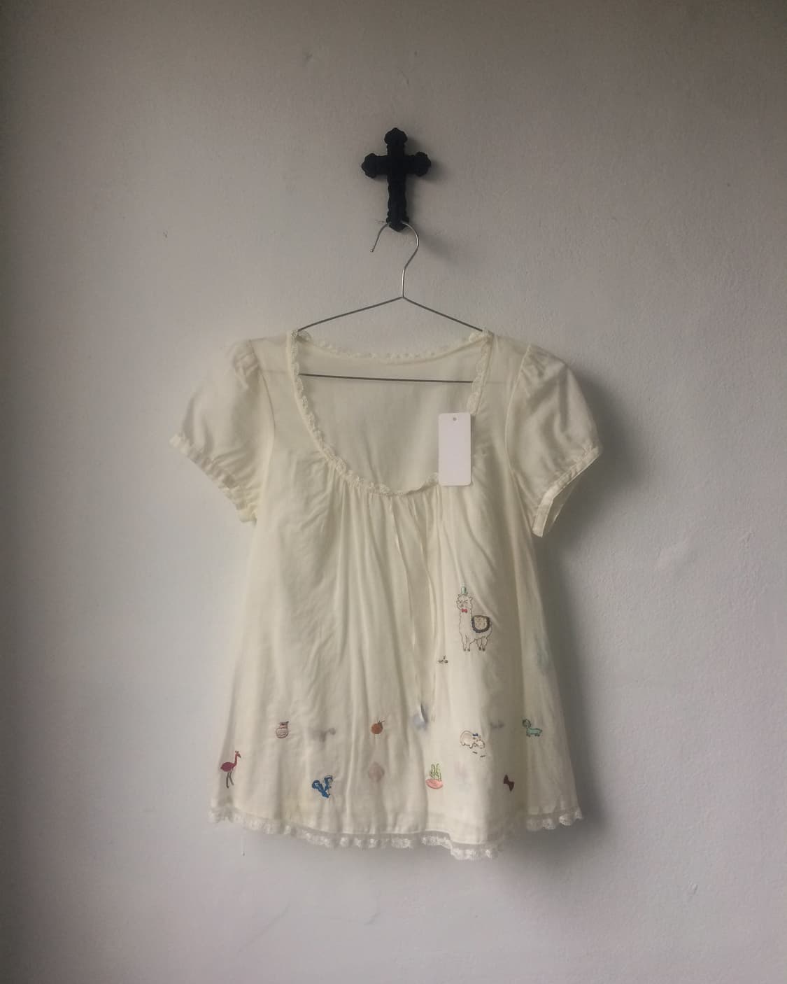 Alpaca embroidery point blouse 상품이미지2