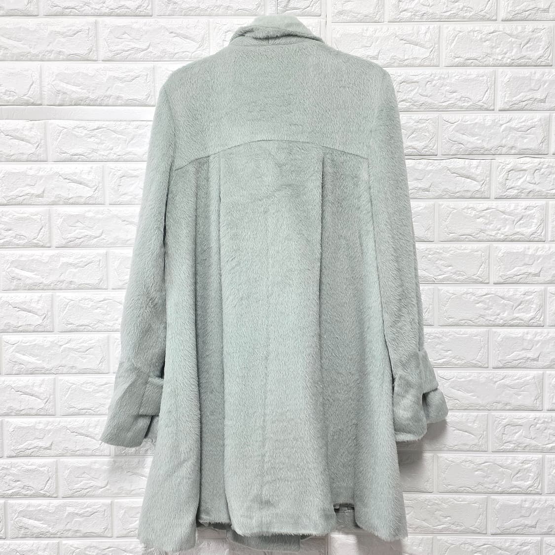 택포) 지고트 민트 모혼방 코트 M 상품이미지4