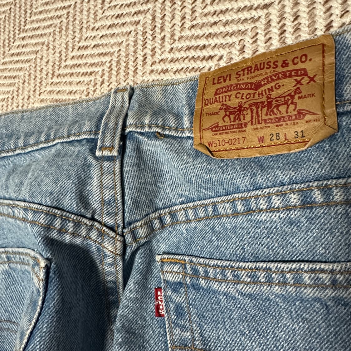 LEVI'S 510 usa made denim jeans vintage 상품이미지3
