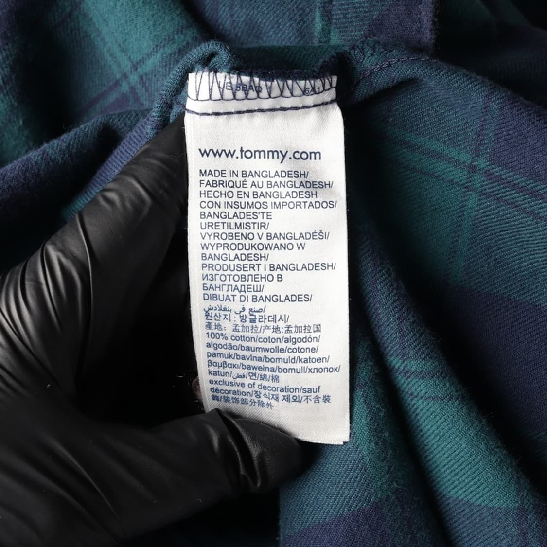 타미진스 백로고 체크 셔츠 원피스 S 상품이미지7