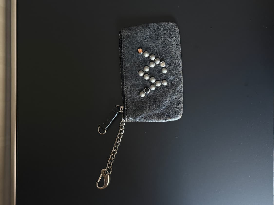 오픈와이와이 OPEN YY 스터드 블랙 카드지갑 상품이미지3