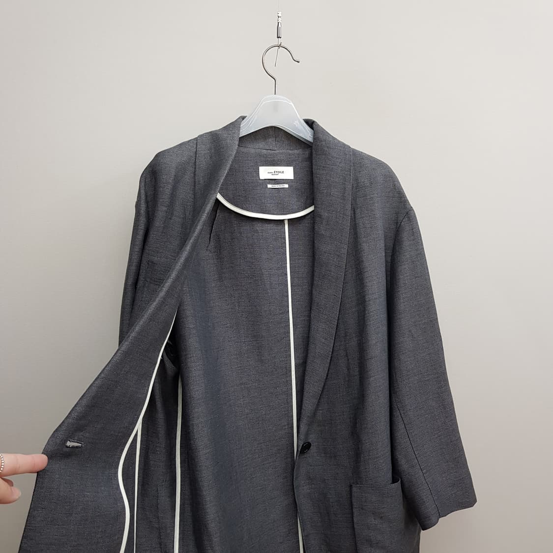 이자벨마랑 린넨 블렌드 오버핏 자켓 34사이즈 상품이미지5