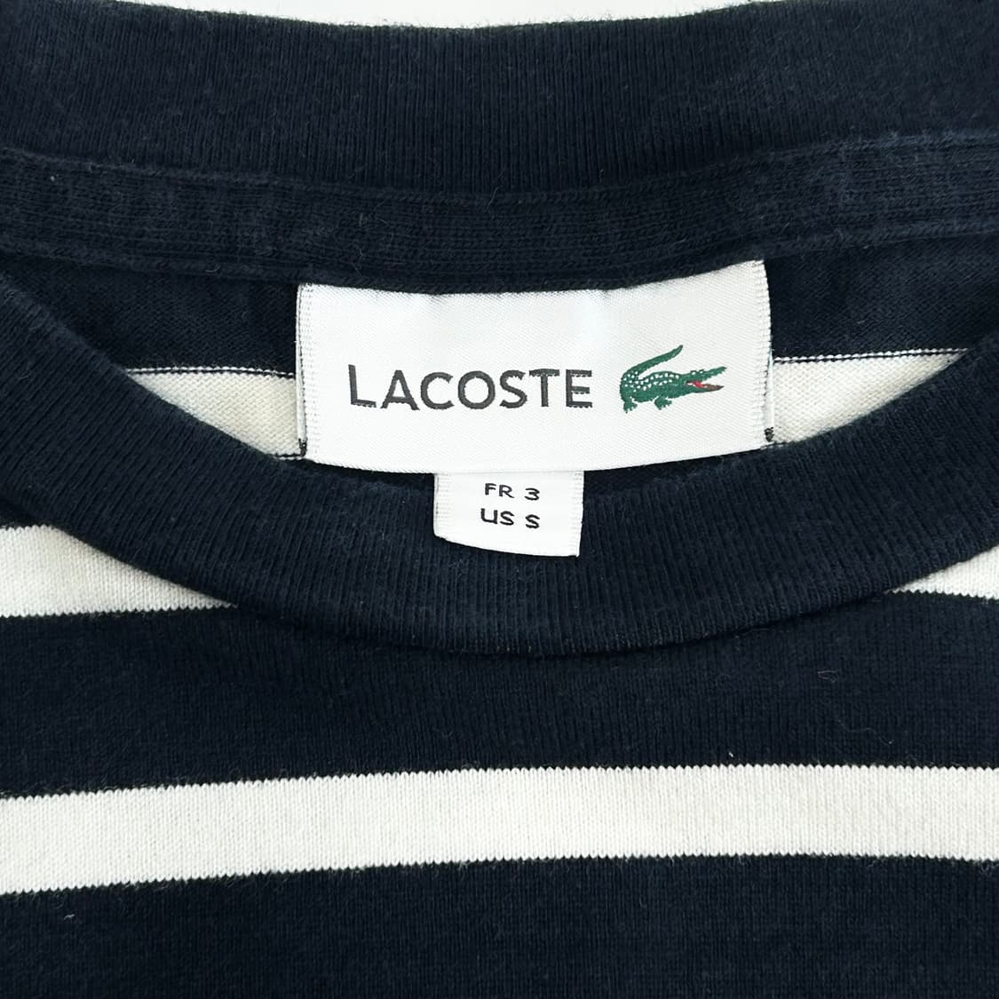 Lacoste 라코스테 네이비 스트라이프 롱슬리브 상품이미지5