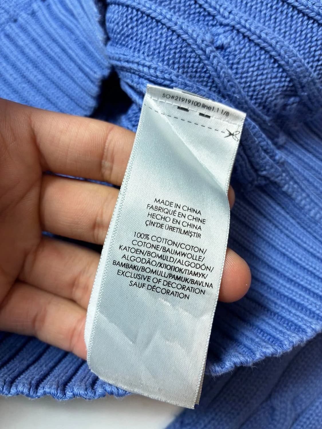 폴로 랄프로렌 코튼 브이넥 꽈배기 니트 PN8225 상품이미지7