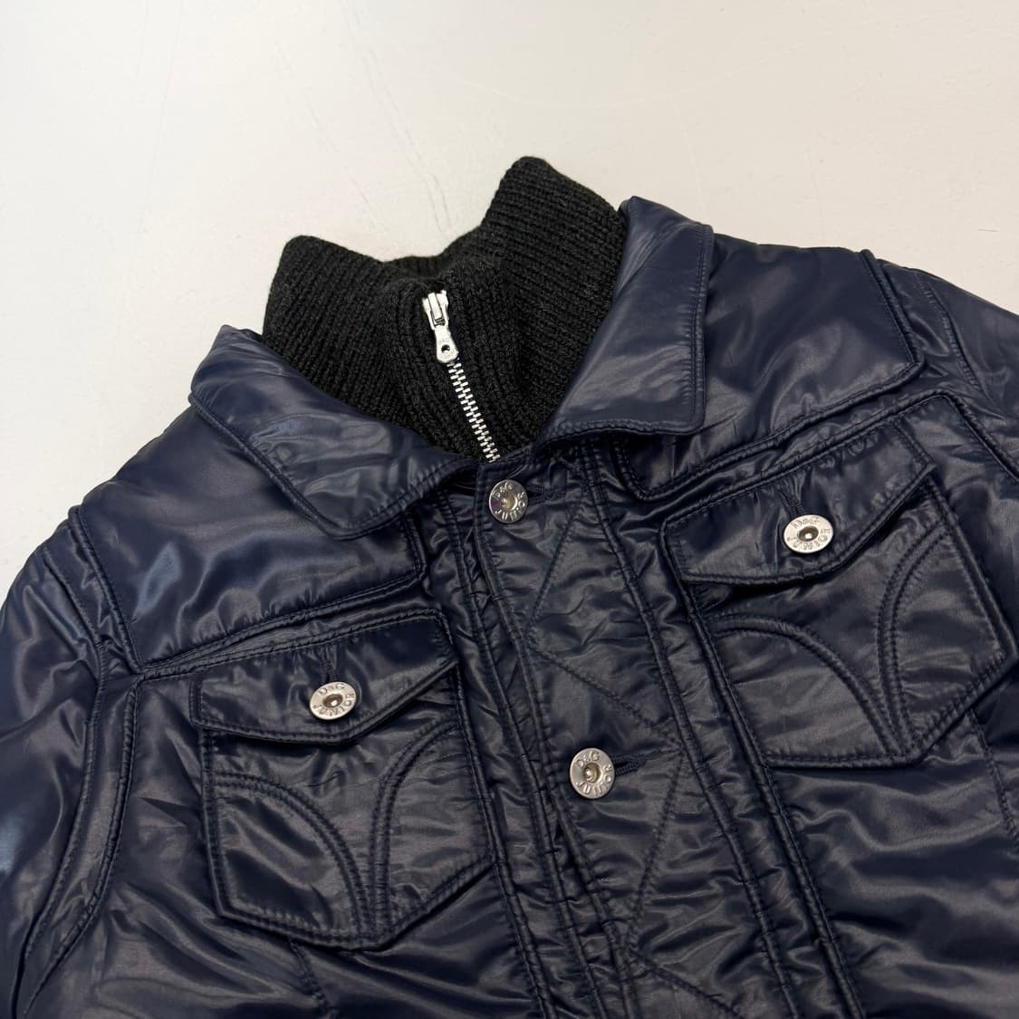 돌체앤가바나 니트도킹 하이넥 패딩 상품이미지4