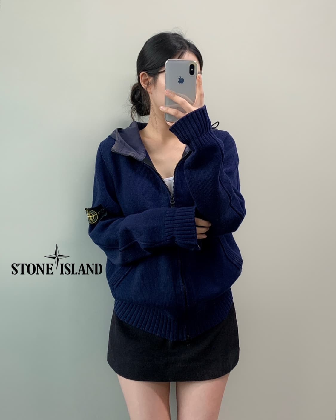 스톤아일랜드 니트 후드집업 상품이미지2