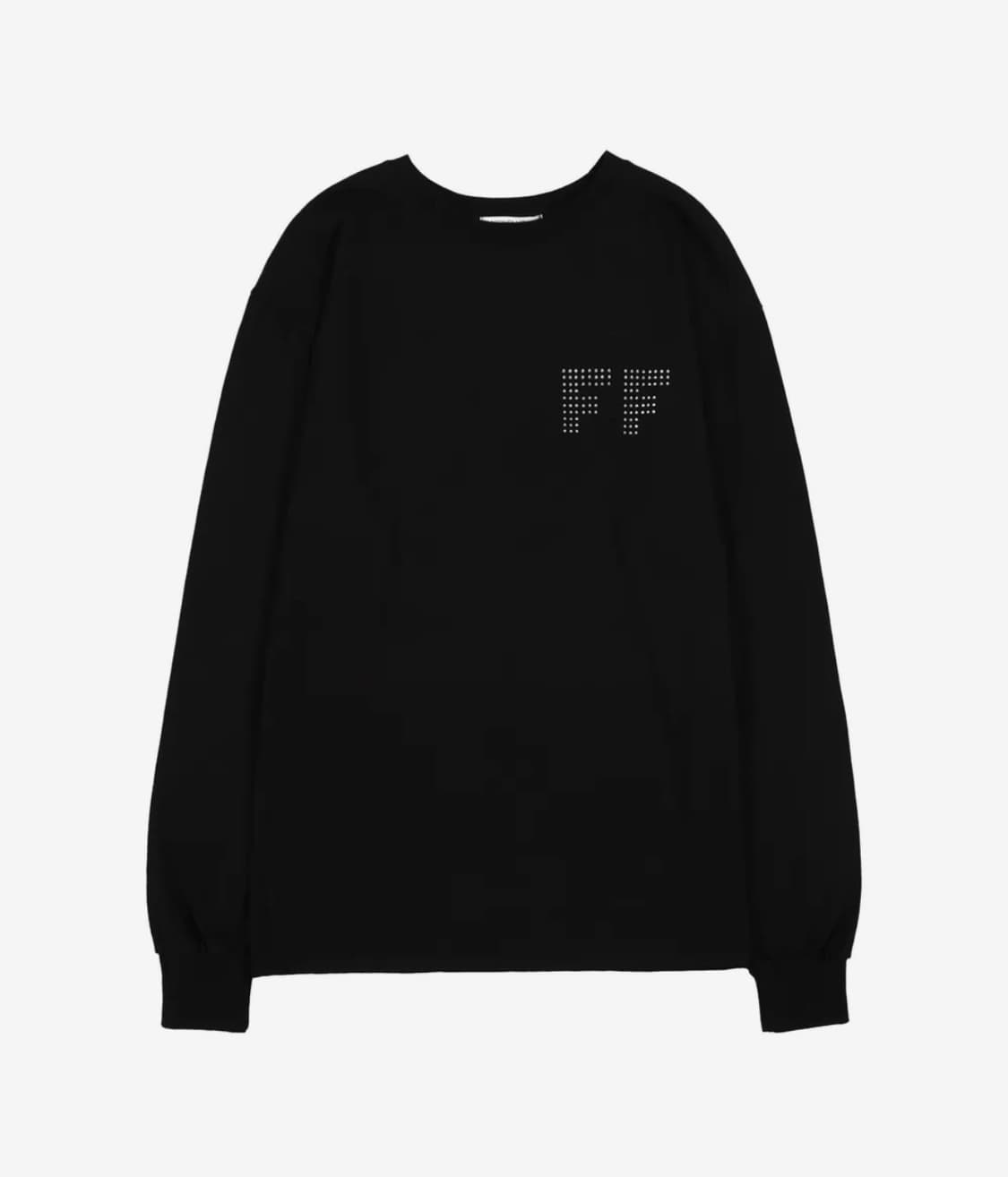 팬시클럽 FF 레터링 롱슬리브 블랙(black)  상품이미지1