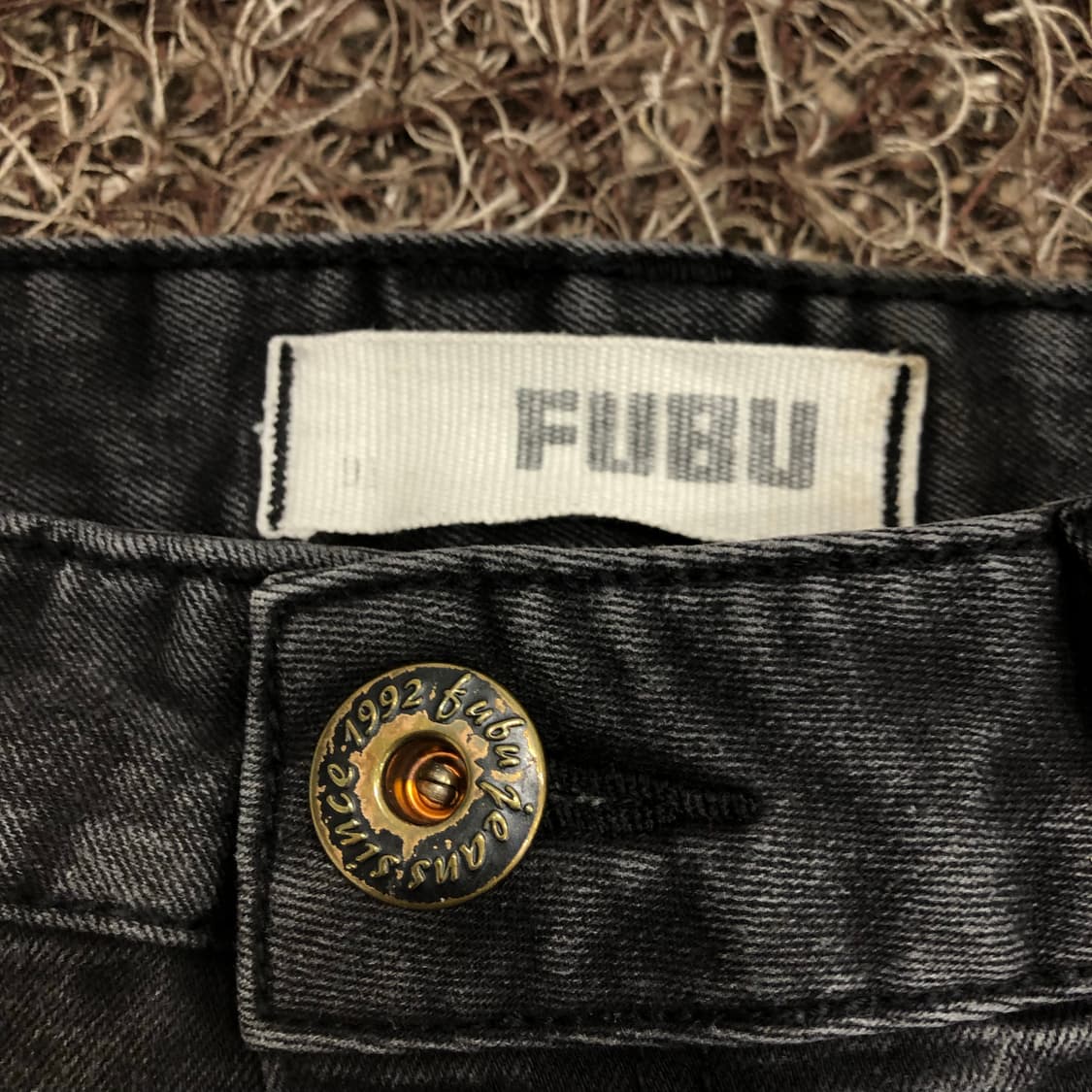 후부 블랙 워싱 데님 팬츠 상품이미지4