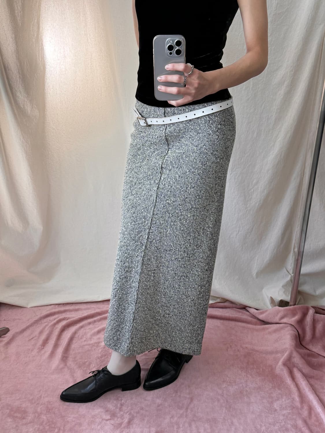 K's Inter Works 트위드 롱스커트 상품이미지4