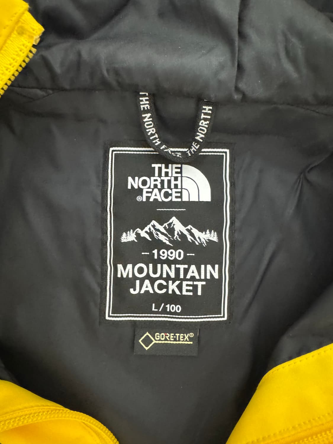 노스페이스 마운틴자켓 옐로우 L 고어텍스 상품이미지4