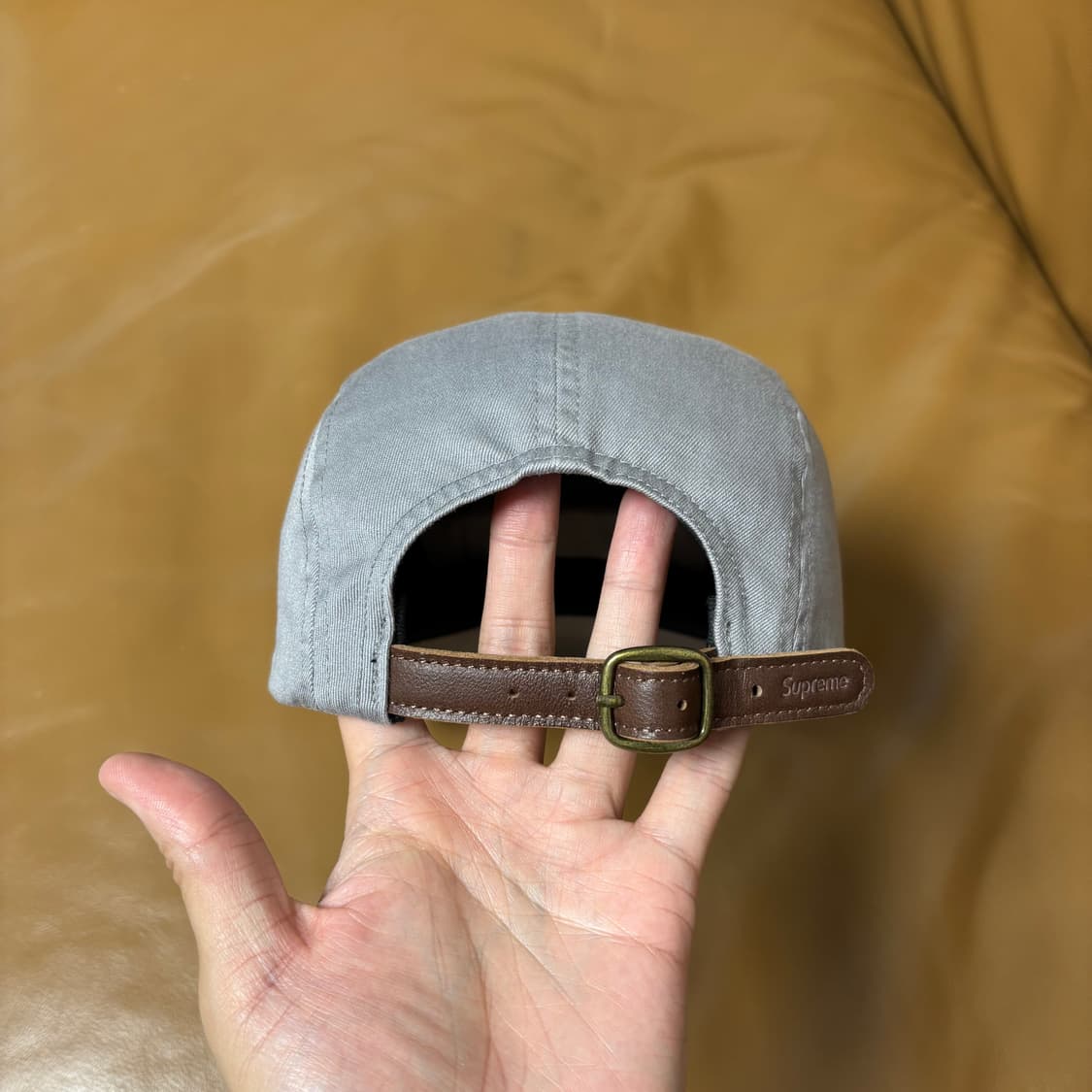 Supreme 슈프리 22ss 워시드 그레이 캠프캡 모자 (Grey) 상품이미지8