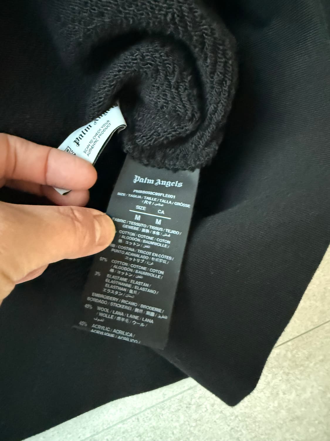 팜엔젤스 베어 후드 블랙 M 상품이미지2