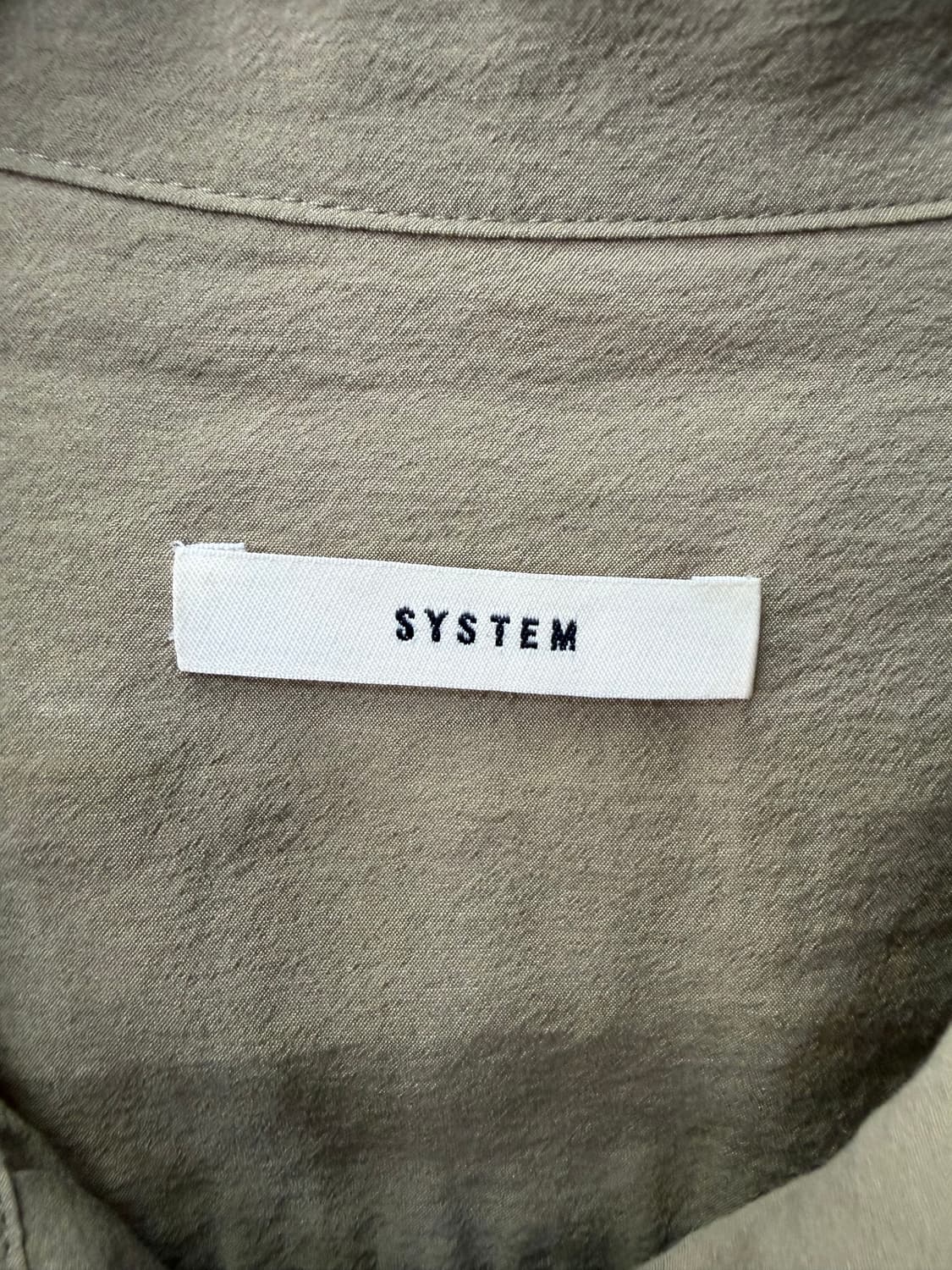 정품) SYSTEM 시스템 한섬 20ss 루즈핏 셔츠 원피스 82 상품이미지6