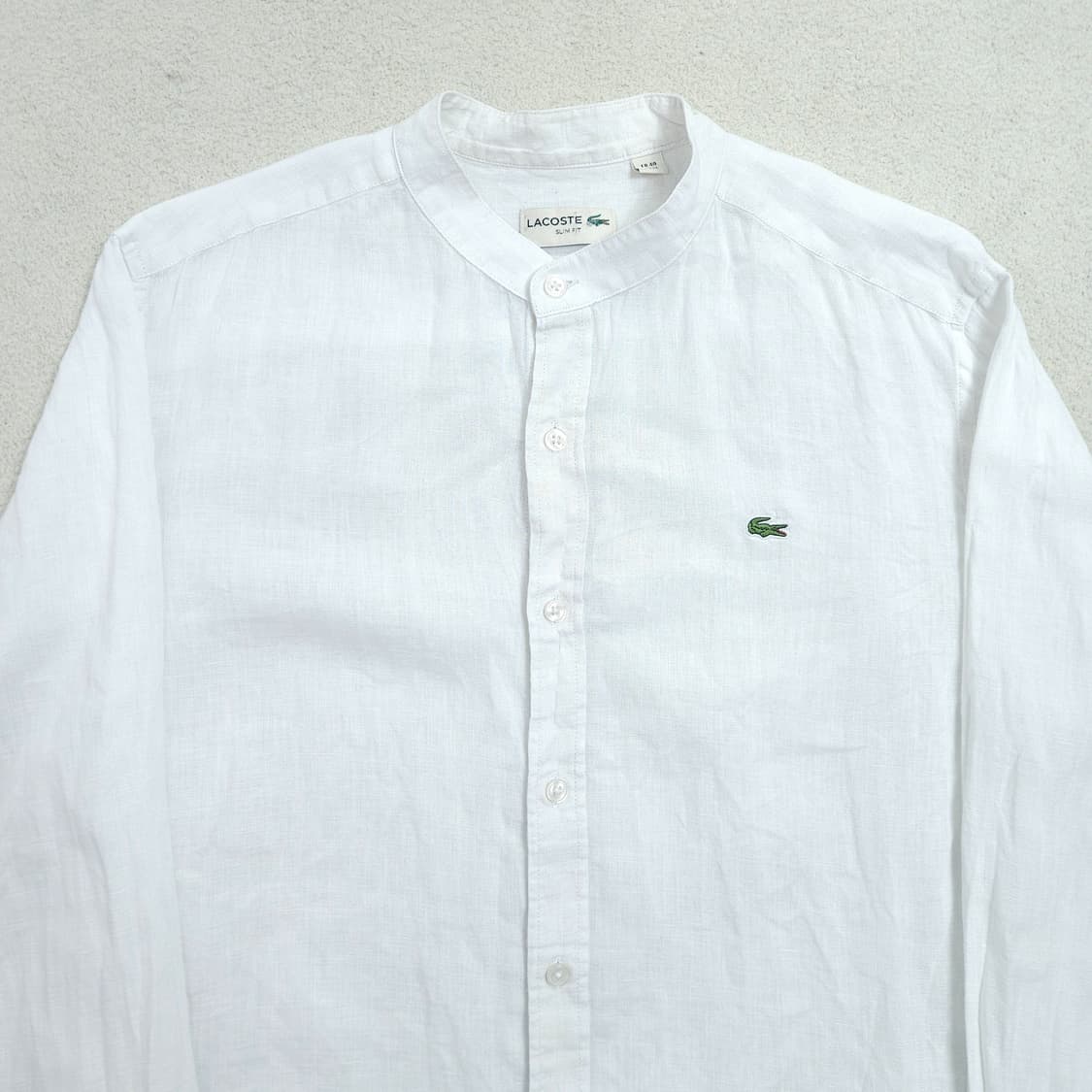 라코스테 린넨 화이트 셔츠 M 상품이미지3
