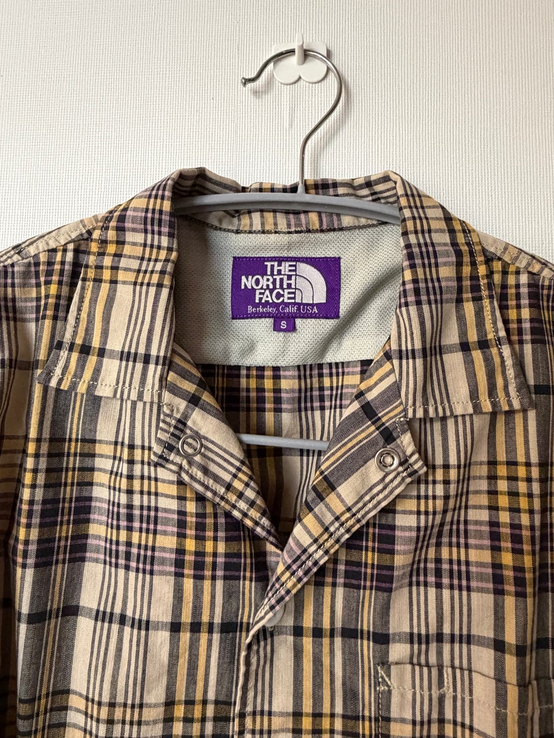 노스페이스 퍼플라벨 마드라스 필드 체크 반팔셔츠  상품이미지6