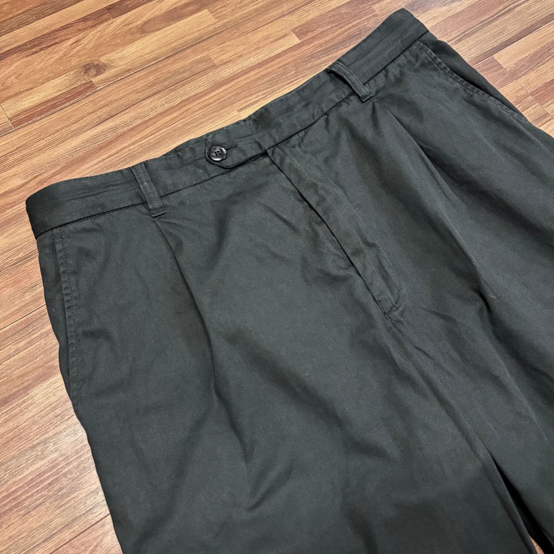 제냐 zegna 스포츠 블랙 원턱 치노 팬츠 슬랙스 상품이미지2