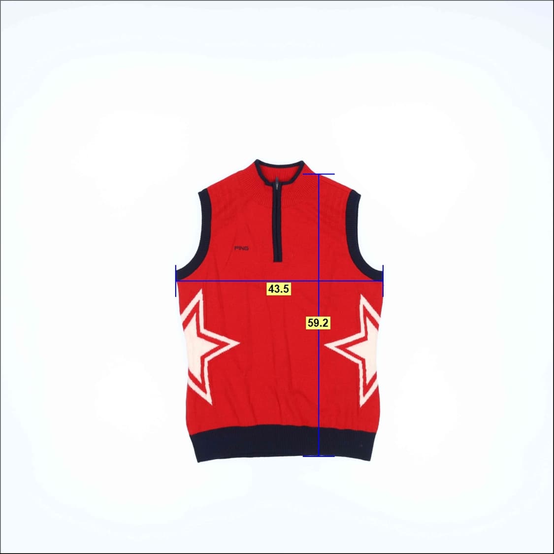 [95] 핑 골프 여성 울 니트조끼 베스트 1230H1 상품이미지4