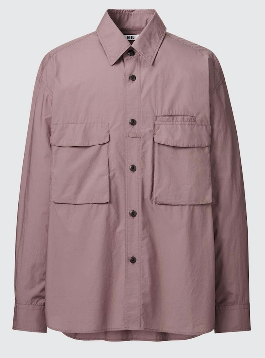 [L]유니클로U 유틸리티 오버셔츠 브라운 상품이미지1