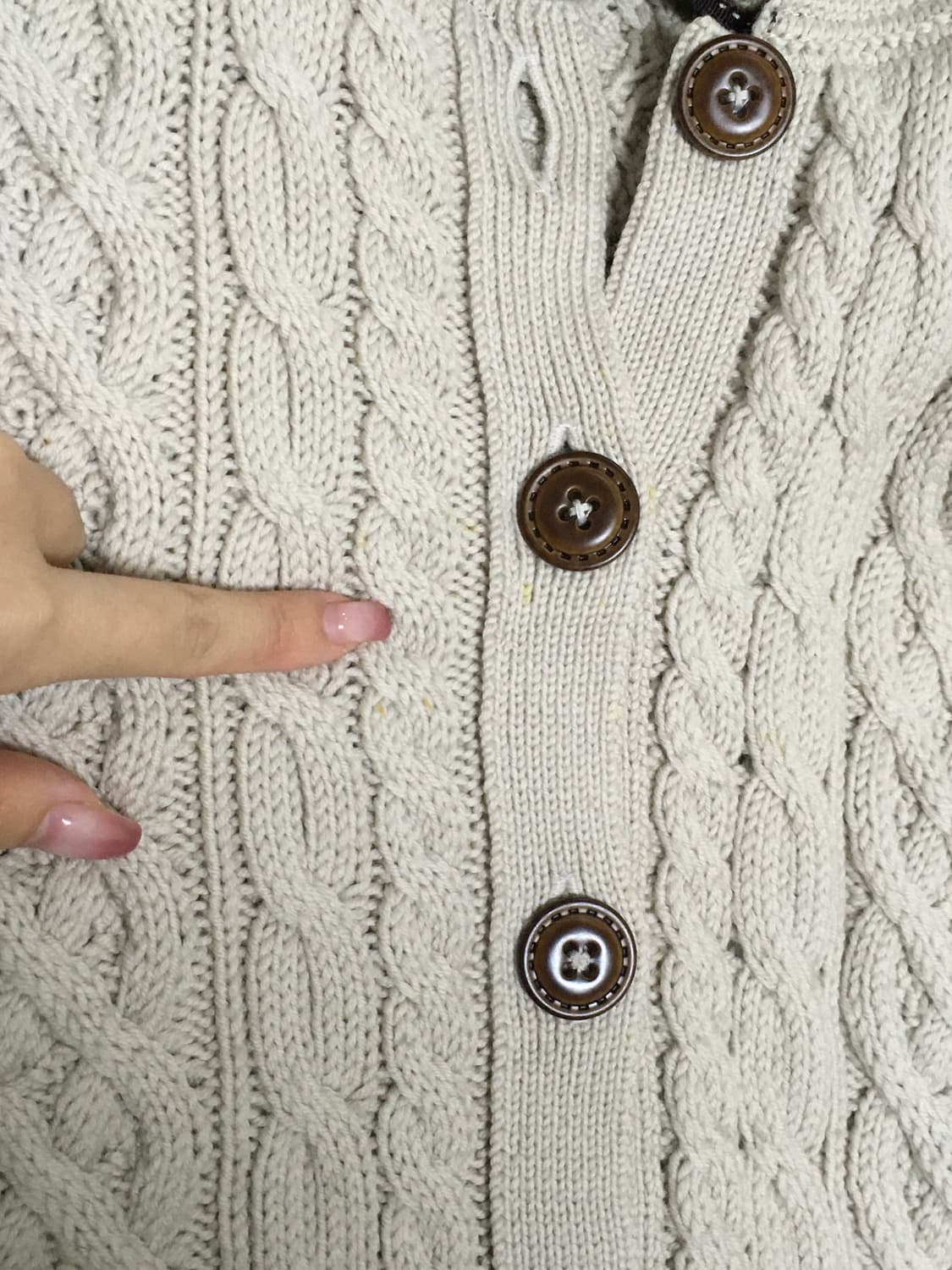 밀크티 꽈배기 포켓 가디건 상품이미지6