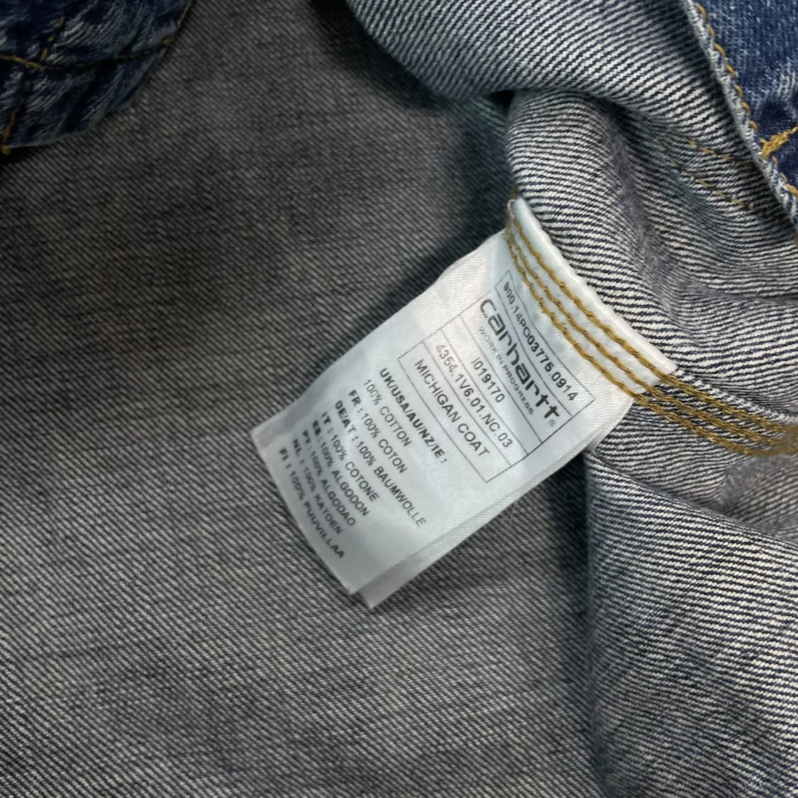 칼하트 Carhartt 미시건 데님 자켓 상품이미지4