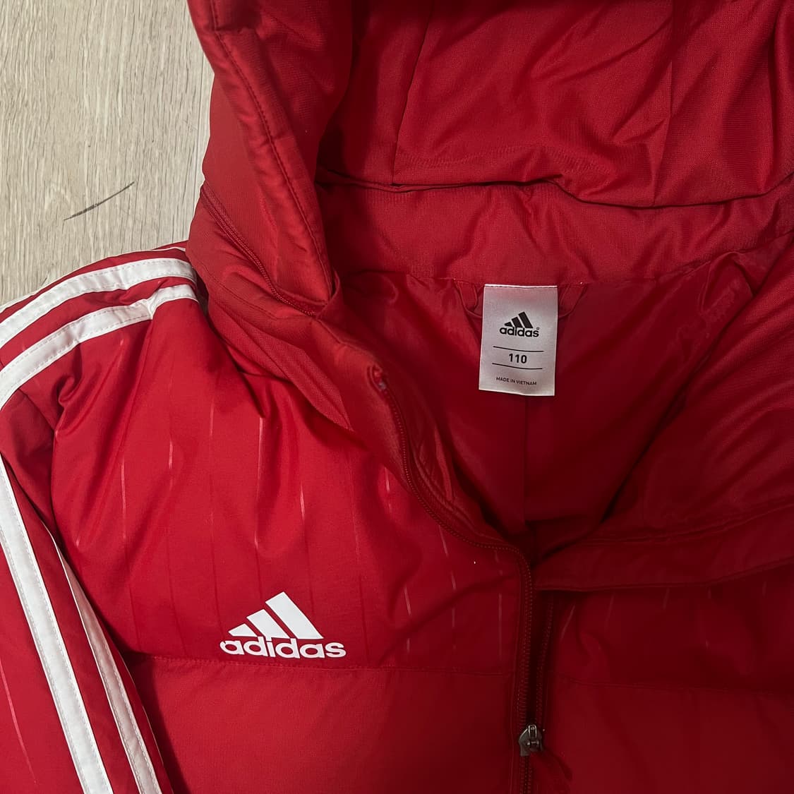 아디다스 티로15 롱 다운 자켓 레드 2XL(110) 상품이미지2
