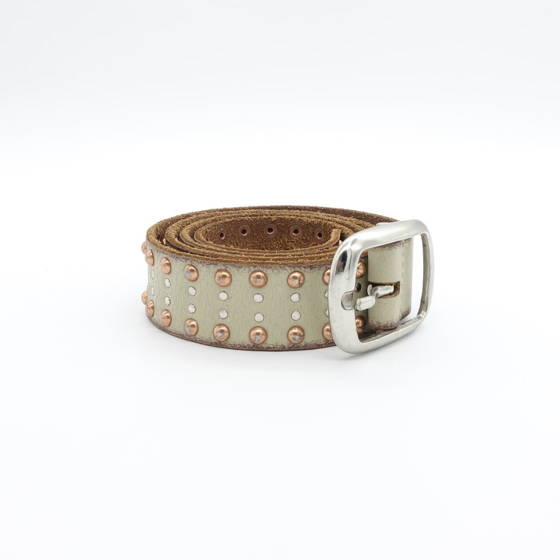 ZADIG&VOLTAIRE 쟈딕앤볼테르 아이보리 베이지 비즈 스터드 벨트 상품이미지2