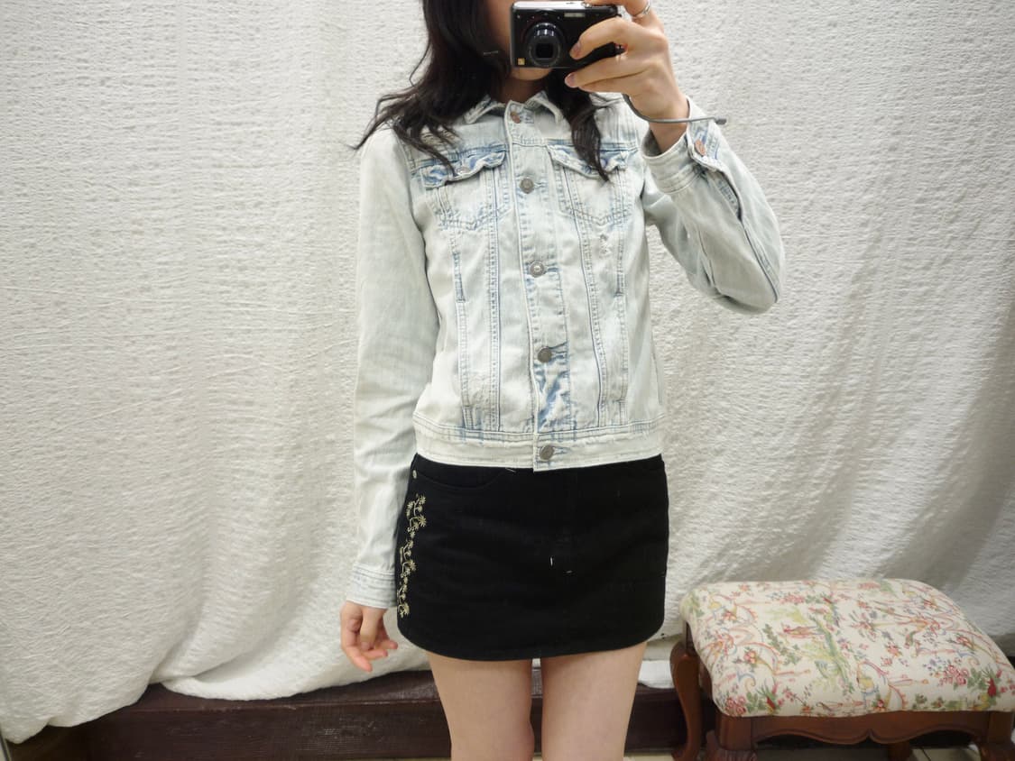 hollister crop denim jacket 상품이미지3