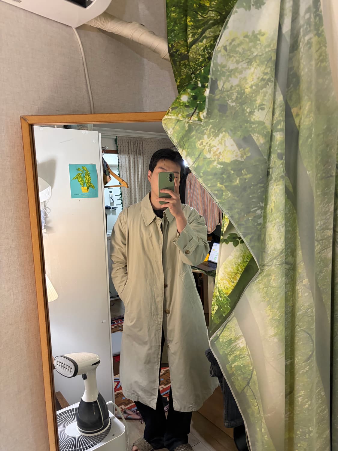 100-105) 폴스미스 코튼 롱 트렌치 코트 상품이미지3