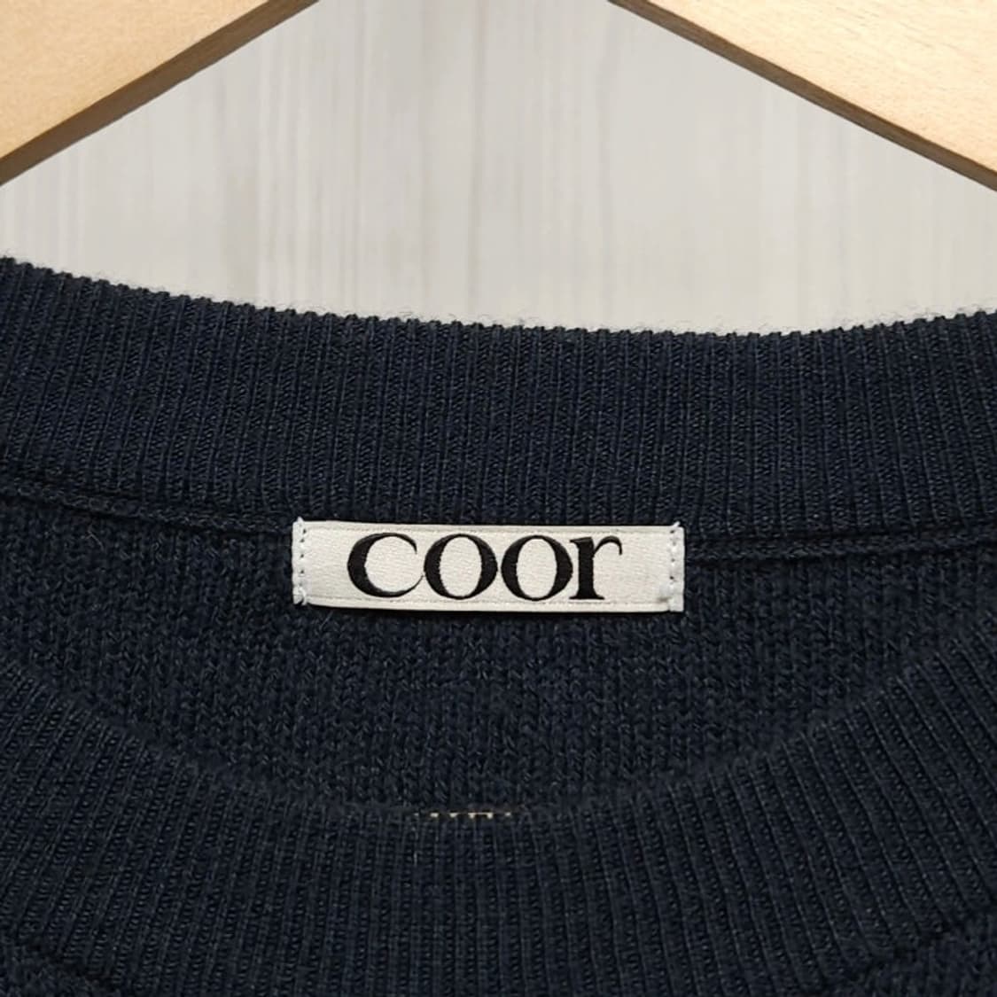 100 Coor 쿠어 울 캐시미어 블렌드 니트 청록색 상품이미지4